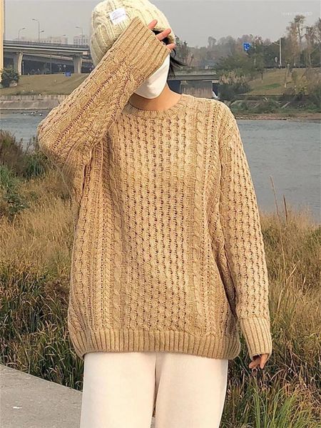 women's sweaters women loose vintage sweater pullover o neck knitted 2022 spring fashion ladies casual knitwear female oversize, White;black
women's sweaters women loose vintage sweater pullover o neck knitted 2022 spring fashion ladies casual knitwear female oversize, White;black