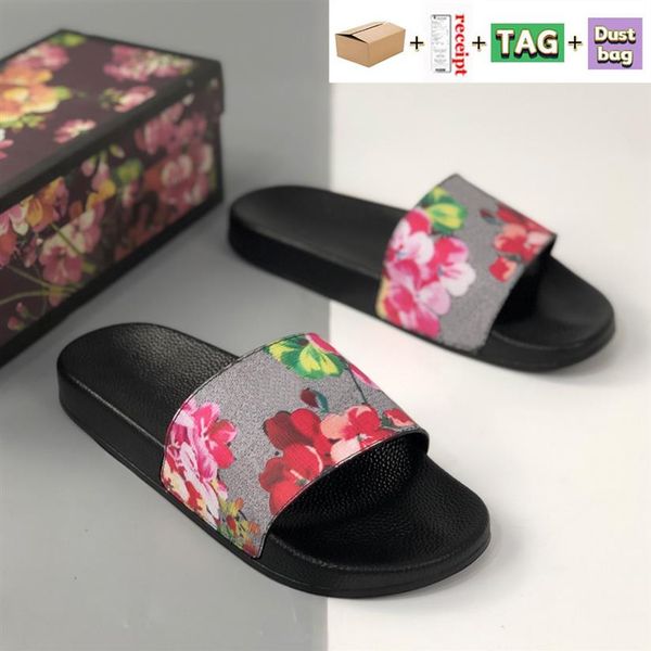 with box slides designer slippers shoes summer sandals beach floral leather rubber flats sandal luxury platform men women sneakers2700, Black
with box slides designer slippers shoes summer sandals beach floral leather rubber flats sandal luxury platform men women sneakers2700, Black