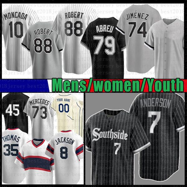 ell southside 7 tim anderson bo jackson michael baseball jersey chicago yermin mercede jose abreu luis robert eloy jimenez yoan moncada, Blue;black
ell southside 7 tim anderson bo jackson michael baseball jersey chicago yermin mercede jose abreu luis robert eloy jimenez yoan moncada, Blue;black