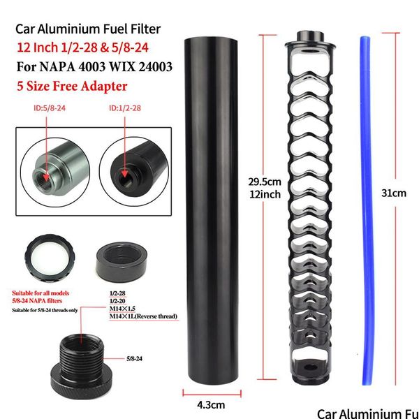 fuel filter 12 inch aluminum car fuel filter extension spiral 1 2x28 soent trap 5/8-24 single core for napa4003 wix 24003 drop delive dhnsz
fuel filter 12 inch aluminum car fuel filter extension spiral 1 2x28 soent trap 5/8-24 single core for napa4003 wix 24003 drop delive dhnsz