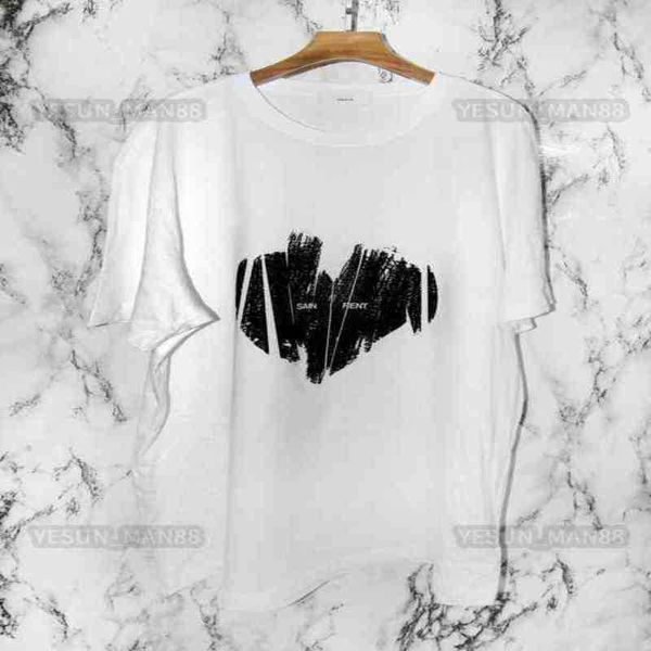 designer luxury summer ysls classic love letter printed slp t shirt fashion mens and womens couples loose crew neck tee, White;black
designer luxury summer ysls classic love letter printed slp t shirt fashion mens and womens couples loose crew neck tee, White;black