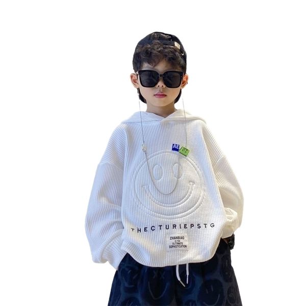 pullover hoodie boys and girls fashion casual smile loose sweatshirt streetwear kids clothes 4 12 years 221010, Blue
pullover hoodie boys and girls fashion casual smile loose sweatshirt streetwear kids clothes 4 12 years 221010, Blue