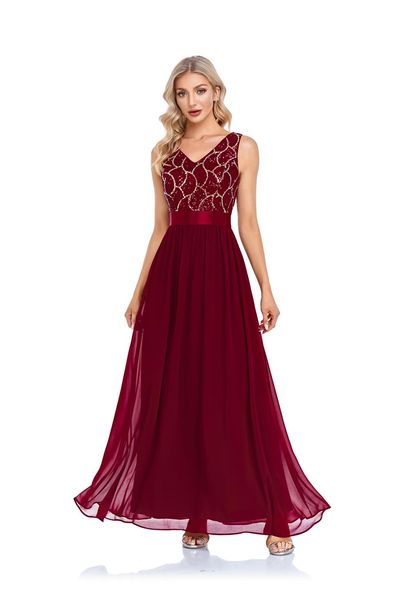 plus size special occasion dresses v-neck sleeveless sequins chiffon floor a-line full lined evening party dress tw00045, Black
plus size special occasion dresses v-neck sleeveless sequins chiffon floor a-line full lined evening party dress tw00045, Black