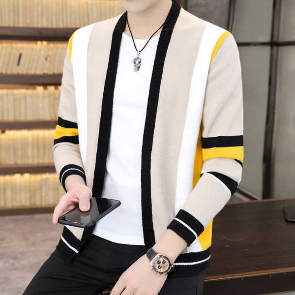 men's sweaters knitwear 2022 autumn new knitted cardigan coats men slim fit korean version fashion casual striped sweater jackets cloth, White;black
men's sweaters knitwear 2022 autumn new knitted cardigan coats men slim fit korean version fashion casual striped sweater jackets cloth, White;black