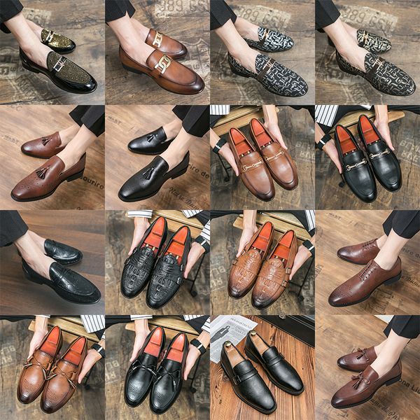 luxury brogue oxford shoes pointed toe leather shoes embroidered rhinestone tassel carved high-end men's fashion formal casual shoes va, Black
luxury brogue oxford shoes pointed toe leather shoes embroidered rhinestone tassel carved high-end men's fashion formal casual shoes va, Black