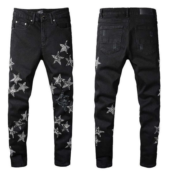 mens black jeans for guys knee ripped slim fit skinny pants star patches wearing biker denim stretch motorcycle male fit trendy long, Blue
mens black jeans for guys knee ripped slim fit skinny pants star patches wearing biker denim stretch motorcycle male fit trendy long, Blue