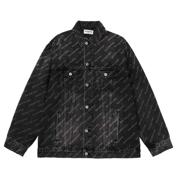 men's jackets balencaigass designer paris all over print letter to bullet screen print loose denim washed jacket coat, Black;brown
men's jackets balencaigass designer paris all over print letter to bullet screen print loose denim washed jacket coat, Black;brown