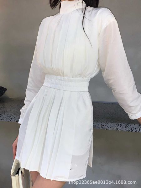 casual dresses autumn new popular design long sleeve pleated one piece pant skirt slim and luxury french, Black;gray
casual dresses autumn new popular design long sleeve pleated one piece pant skirt slim and luxury french, Black;gray