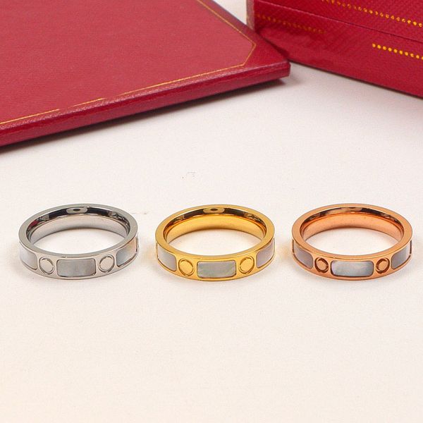 luxury designer jewelry men and women rings alphabetic shell ring fashion simple brand wedding engagement ring seashell, Silver
luxury designer jewelry men and women rings alphabetic shell ring fashion simple brand wedding engagement ring seashell, Silver