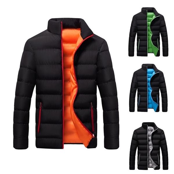 men's down parkas stand collar winter coat cotton thickened warm parker solid color fashion street style m-4xl 221010, Black
men's down parkas stand collar winter coat cotton thickened warm parker solid color fashion street style m-4xl 221010, Black