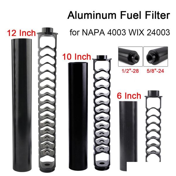 fuel filter aluminum car oil fuel filter soent trap 10" 12inch 1/2-28 5/8-24 single core for cars napa 4003 wix 24003 drop delivery 2 d
fuel filter aluminum car oil fuel filter soent trap 10" 12inch 1/2-28 5/8-24 single core for cars napa 4003 wix 24003 drop delivery 2 d