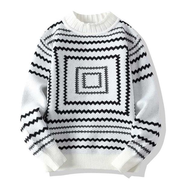 men's sweaters 2022 new fashion winter men long sleeve sweater mens casual thick warm knitted pullovers o-neck pull homme g221010, White;black
men's sweaters 2022 new fashion winter men long sleeve sweater mens casual thick warm knitted pullovers o-neck pull homme g221010, White;black