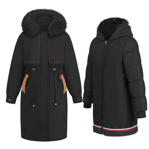 womens parka winter jacket fashion adjustable waist faux fur collar warm long coat cotton padded liner hooded overcoat, Black;brown
womens parka winter jacket fashion adjustable waist faux fur collar warm long coat cotton padded liner hooded overcoat, Black;brown