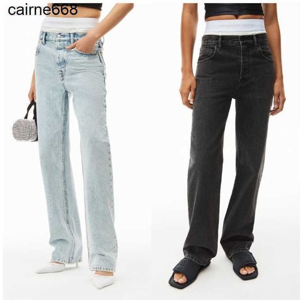 designer women's jeans spring double rubber high waist straight jeans alexanders casual pants jeans wangs, Blue
designer women's jeans spring double rubber high waist straight jeans alexanders casual pants jeans wangs, Blue