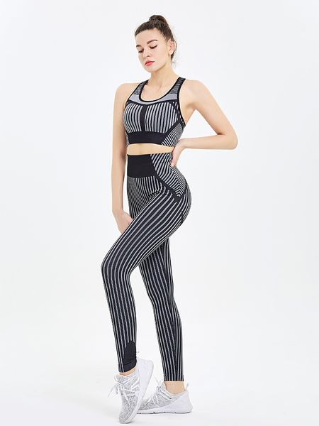 womens yoga clothing set large size stripe seamless beautiful back sports bra hip lift high waist yoga pants fashion sportswear
womens yoga clothing set large size stripe seamless beautiful back sports bra hip lift high waist yoga pants fashion sportswear