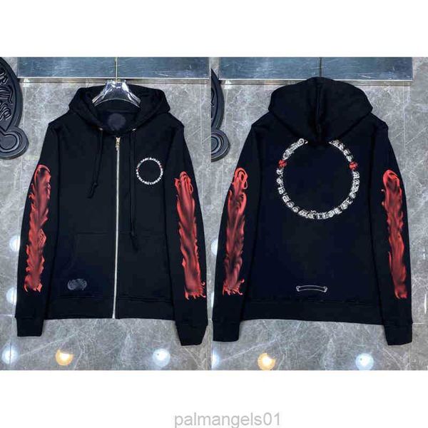 men's hoodies sweatshirts luxury designer classic fashion mens zipper ch horseshoe sanskrit cross print pullover hooded high quality, Black
men's hoodies sweatshirts luxury designer classic fashion mens zipper ch horseshoe sanskrit cross print pullover hooded high quality, Black