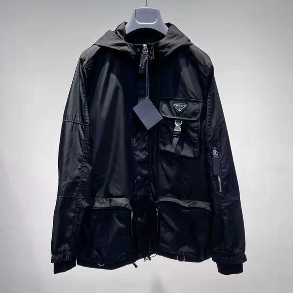 women's jackets triangle spring and autumn new nylon solid hooded casual loose jacket trench coat for men women, Black;brown
women's jackets triangle spring and autumn new nylon solid hooded casual loose jacket trench coat for men women, Black;brown