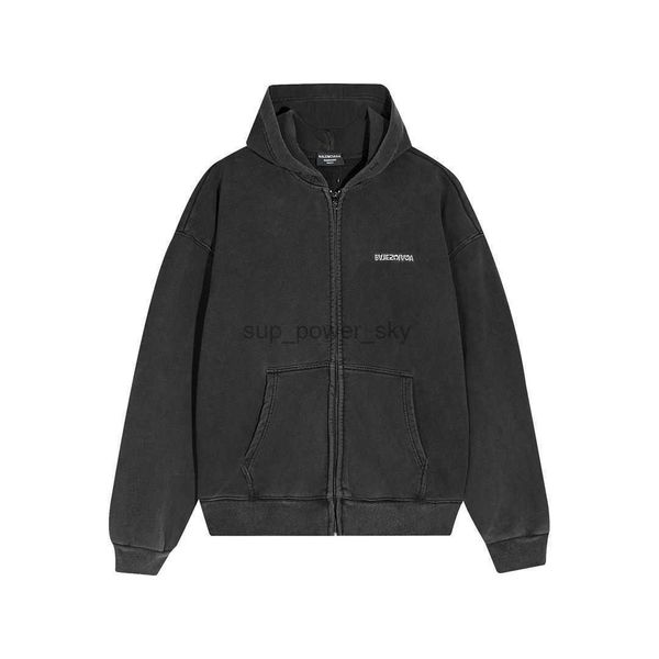 men's jackets balencaigass designer classic washed old cardigan hooded sweater with three-dimensional embroidery on front back letters, Black;brown
men's jackets balencaigass designer classic washed old cardigan hooded sweater with three-dimensional embroidery on front back letters, Black;brown