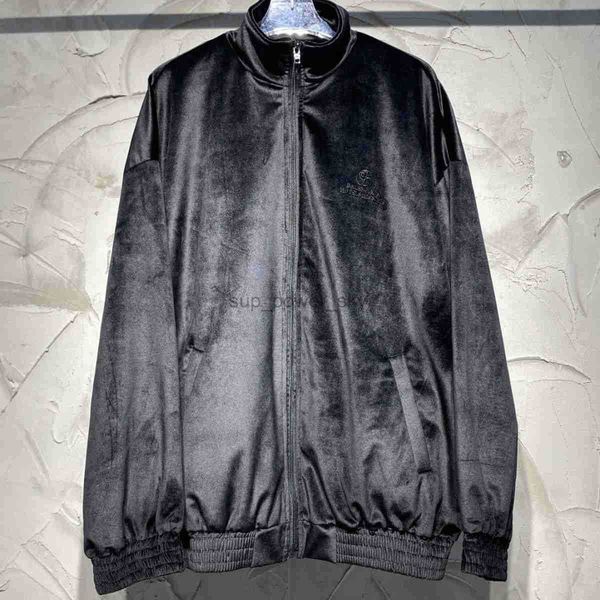 men's jackets balencaigass designer new style golden velvet stereoscopic embroidery stand collar zipper jacket for men women coats, Black;brown
men's jackets balencaigass designer new style golden velvet stereoscopic embroidery stand collar zipper jacket for men women coats, Black;brown