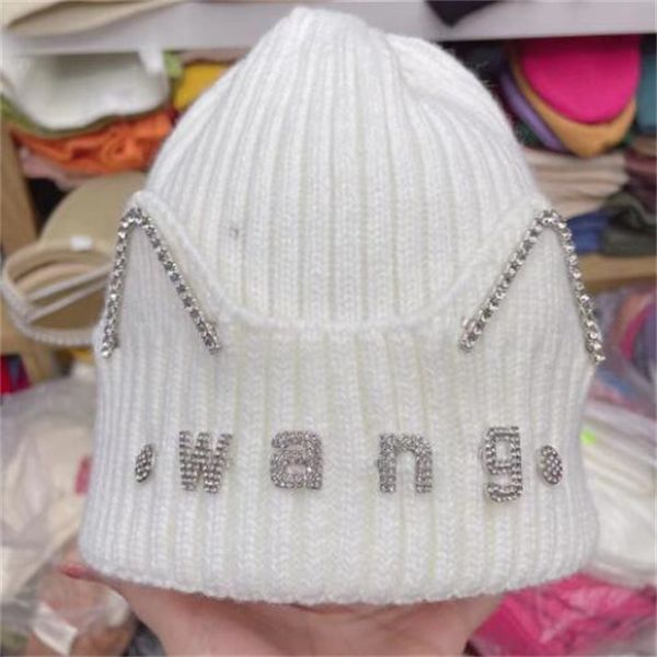 cute ear beanie cap knitted hat designer rhinestone letter beanies autumn winter thickened warm hats luxury skull caps, Blue;gray
cute ear beanie cap knitted hat designer rhinestone letter beanies autumn winter thickened warm hats luxury skull caps, Blue;gray