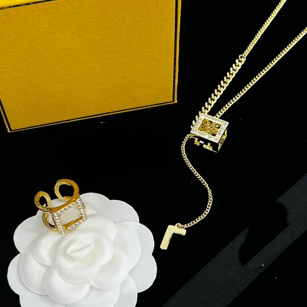 square drill pendant brass necklace earring women engraved f initials letter settings 18k gold designer jewelry birthday festive christmas g, Black
square drill pendant brass necklace earring women engraved f initials letter settings 18k gold designer jewelry birthday festive christmas g, Black