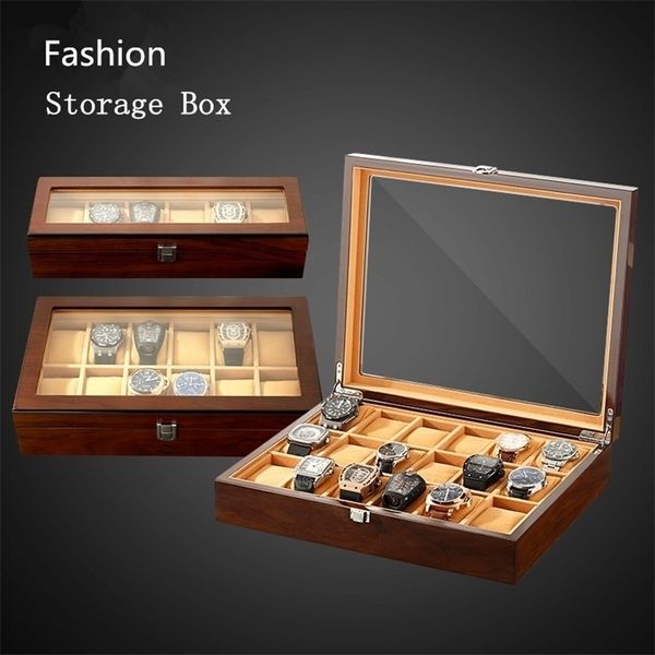 watch boxes cases yab 3612 slots wood organizer quality for men fashion collection gift 221010, Black;blue
watch boxes cases yab 3612 slots wood organizer quality for men fashion collection gift 221010, Black;blue