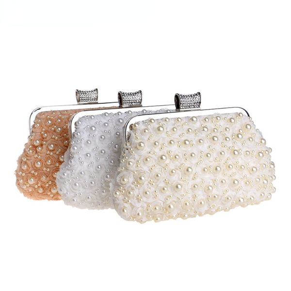 evening bags women clutch wedding bridal handbag pearl beaded lace rose fashion 221010
evening bags women clutch wedding bridal handbag pearl beaded lace rose fashion 221010