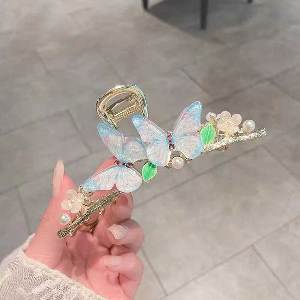 hair clips 2022 new large metal butterfly clamping summer net red super fairy shark clip headwear, Golden;silver
hair clips 2022 new large metal butterfly clamping summer net red super fairy shark clip headwear, Golden;silver