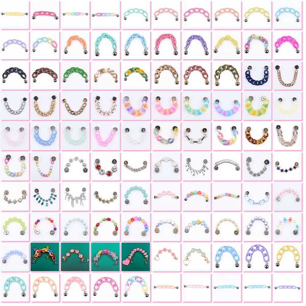 shoe parts accessories wholesale bling chain croc charm metal resin rock chains sandal decorations charms for kids christmas gifts, White;pink
shoe parts accessories wholesale bling chain croc charm metal resin rock chains sandal decorations charms for kids christmas gifts, White;pink