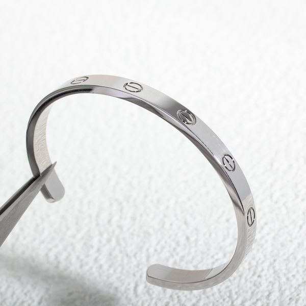 open bangle cnc high craft white and gold love for men and women social style, Black
open bangle cnc high craft white and gold love for men and women social style, Black
