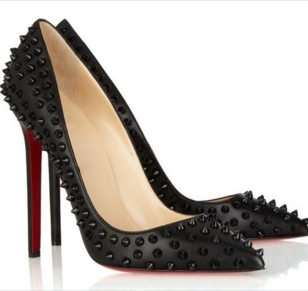 red-bottoms pumps christians new brand women shoes high heels rivet pointed toe stiletto heel spikes lady wedding shoes, Black
red-bottoms pumps christians new brand women shoes high heels rivet pointed toe stiletto heel spikes lady wedding shoes, Black