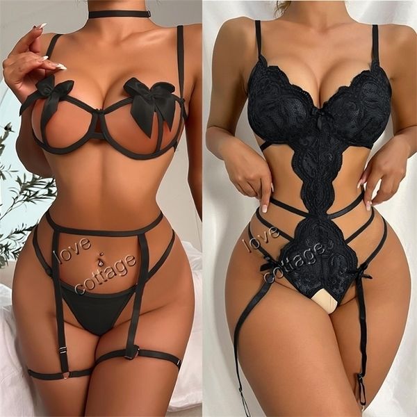 set lingerie womens underwear lace erotic female bra panties women 221010, Red;black
set lingerie womens underwear lace erotic female bra panties women 221010, Red;black