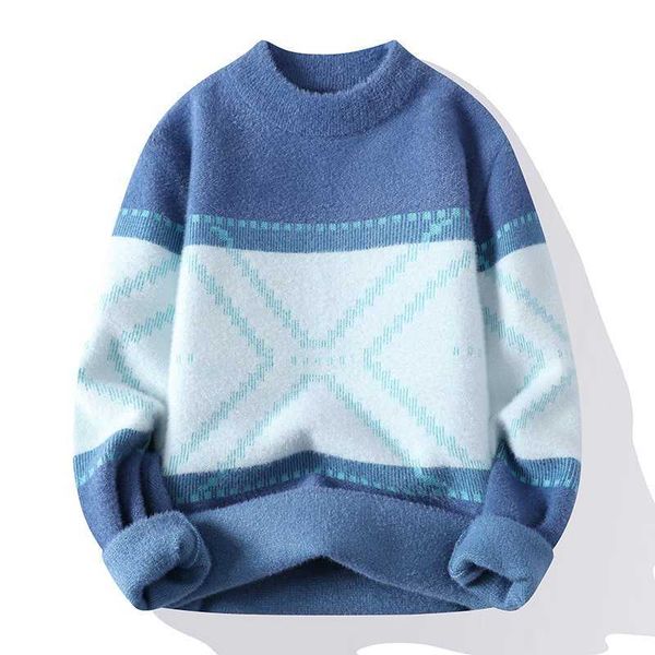 men's sweaters 2022 kualitas tinggi merek desainer bulu sweter rambut musim dingin pria mode korea rajutan pullover menebal hangat paka, White;black
men's sweaters 2022 kualitas tinggi merek desainer bulu sweter rambut musim dingin pria mode korea rajutan pullover menebal hangat paka, White;black