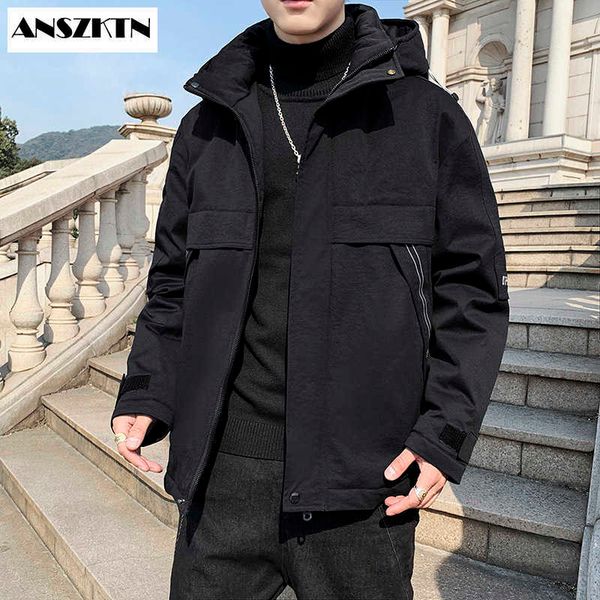 men's down parkas anszktn 2020 autumn and winter new men's hooded casual down jacket thick warm long winter coat men solid clothin, Black
men's down parkas anszktn 2020 autumn and winter new men's hooded casual down jacket thick warm long winter coat men solid clothin, Black