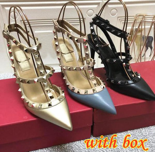 designer sandals women brand rivets high heel shoes genuine leather 6cm 8cm 10cm thin heels black gold rose yellow silver white red wedding
designer sandals women brand rivets high heel shoes genuine leather 6cm 8cm 10cm thin heels black gold rose yellow silver white red wedding