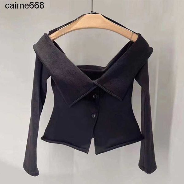 designer women's hoodies sweatshirts women's spring new high waist open navel alexanders solid color long sleeved wangs, Black
designer women's hoodies sweatshirts women's spring new high waist open navel alexanders solid color long sleeved wangs, Black