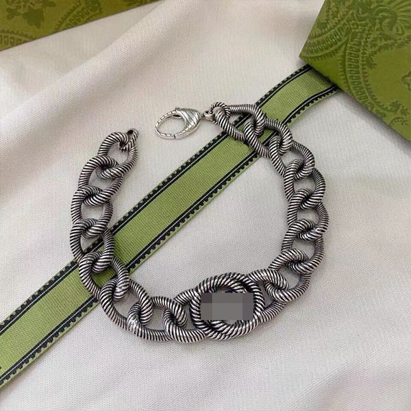 punk luxury bracelet charm cuff bangle men women designer chain double letter stainless steel jewelry vintage thread interlocking wide brace, Golden;silver
punk luxury bracelet charm cuff bangle men women designer chain double letter stainless steel jewelry vintage thread interlocking wide brace, Golden;silver