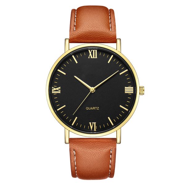 black dial leather strap casual watches fashion watch birthday gifts luxury wristwatch montres de luxe business-uhren, Slivery;brown
black dial leather strap casual watches fashion watch birthday gifts luxury wristwatch montres de luxe business-uhren, Slivery;brown