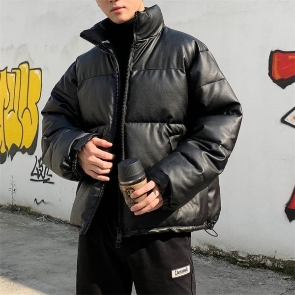 mens down parkas hybskr thicken solid color mens parkas oversized warm winter leather coats harajuku fashion male loose cotton padded jacket, Black
mens down parkas hybskr thicken solid color mens parkas oversized warm winter leather coats harajuku fashion male loose cotton padded jacket, Black