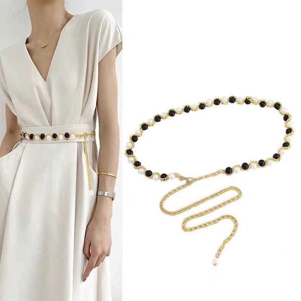 belts metal thin chain fashion women belt imitation pearls rose flower waist cummerbunds all-match dress accessories waistband g221010, Black;brown
belts metal thin chain fashion women belt imitation pearls rose flower waist cummerbunds all-match dress accessories waistband g221010, Black;brown