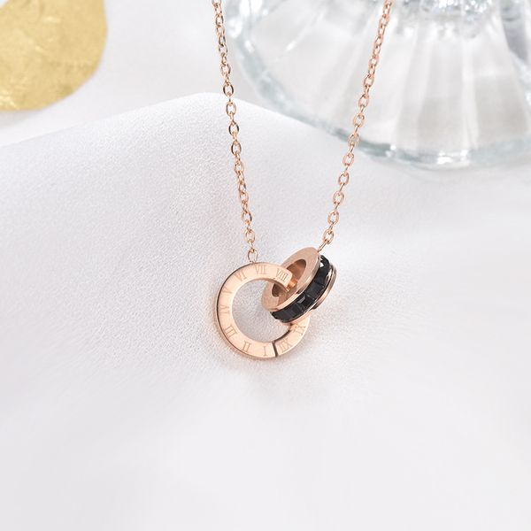 designer luxury necklace jewelry rose gold double ring gift 3 colors simple titanium steel mens woman diamond love pendant necklaces have, Silver
designer luxury necklace jewelry rose gold double ring gift 3 colors simple titanium steel mens woman diamond love pendant necklaces have, Silver
