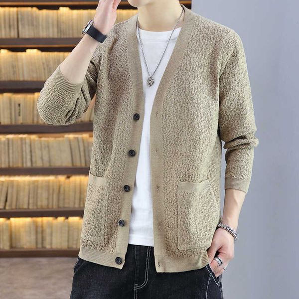 men's sweaters new brand cotton fleece cardigan mens sweater knitting 2022 casual fashion autumn winter quality knit coat men g221010, White;black
men's sweaters new brand cotton fleece cardigan mens sweater knitting 2022 casual fashion autumn winter quality knit coat men g221010, White;black