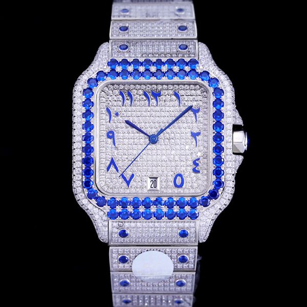silver cz diamonds watch men luxury watches blue bezel arabic numerals missfox square automatic eta8215 movement full iced out crystal zirco, Slivery;brown
silver cz diamonds watch men luxury watches blue bezel arabic numerals missfox square automatic eta8215 movement full iced out crystal zirco, Slivery;brown