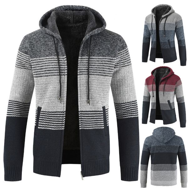 fashion winter thicken knitting sweater jackets coats for men splice colors cardigan zipper casual fleece hooded outerwear 8821, Black;brown
fashion winter thicken knitting sweater jackets coats for men splice colors cardigan zipper casual fleece hooded outerwear 8821, Black;brown