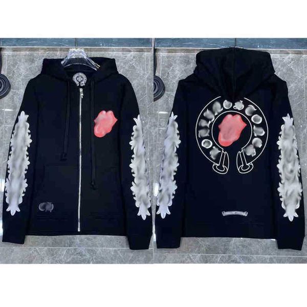 fleece men's hoodies classic mens loose hoodie ch brand sweatshirts designer horseshoe sanskrit print luxury zipper jacket fashion pull, Black
fleece men's hoodies classic mens loose hoodie ch brand sweatshirts designer horseshoe sanskrit print luxury zipper jacket fashion pull, Black