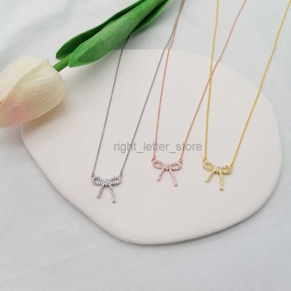 pendant necklaces luxury boutique silver bow knot diamond necklace 925 sterling silver holiday gifts fashion classic girls with box g220921
pendant necklaces luxury boutique silver bow knot diamond necklace 925 sterling silver holiday gifts fashion classic girls with box g220921