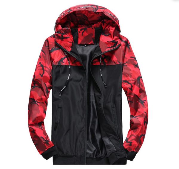 mens jacket casual camouflage slim spring autumn zipper large size baseball hooded jacket waterproof windbreaker coat, Black;brown
mens jacket casual camouflage slim spring autumn zipper large size baseball hooded jacket waterproof windbreaker coat, Black;brown