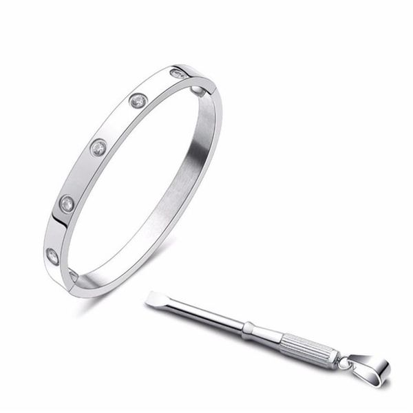 titanium steel love bracelets silver rose gold bangles women men screw screwdriver bracelet couple jewelry with box set shipp255x, Black
titanium steel love bracelets silver rose gold bangles women men screw screwdriver bracelet couple jewelry with box set shipp255x, Black