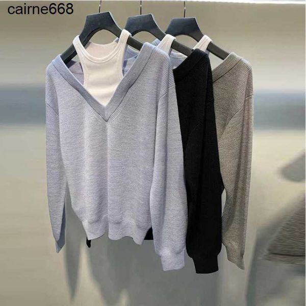 designer women's hoodies sweatshirts fake two-piece neck gentle style knitwear autumn new alexanders style women's long sleeve pul, Black
designer women's hoodies sweatshirts fake two-piece neck gentle style knitwear autumn new alexanders style women's long sleeve pul, Black