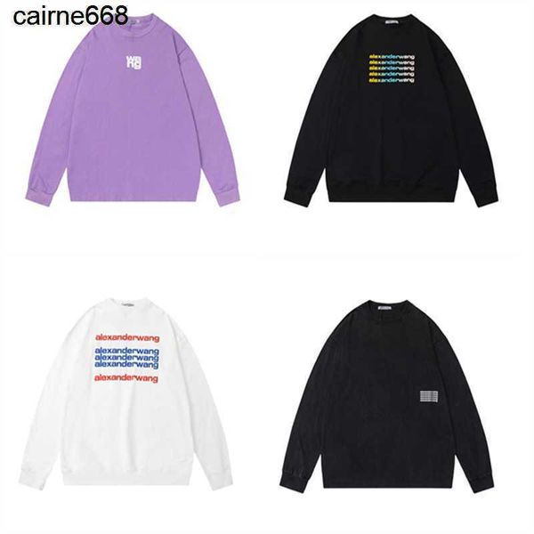 women's hoodies designer sweatshirts autumn fashion brand new foam alexanders letter print simple loose neck sweater wangs, Black
women's hoodies designer sweatshirts autumn fashion brand new foam alexanders letter print simple loose neck sweater wangs, Black